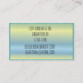 白熱［赤熱］光を放つな月および星の名刺 名刺 (裏面)