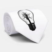 白熱［赤熱］光を放つな木 ネクタイ (ロール)