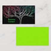 白熱［赤熱］光を放つな木 名刺 (正面/裏面)