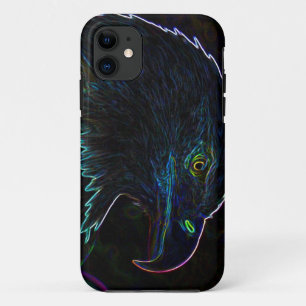 白熱［赤熱］光を放つな端のアメリカの白頭鷲 iPhone 11 ケース