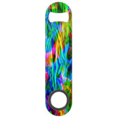 白熱［赤熱］光を放つな虹の抽象芸術 スピード栓抜き (裏面)