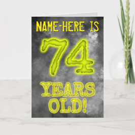 白熱［赤熱］光を放つオーラ不気味ルック"74歳！" +名前 カード