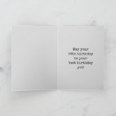 白熱［赤熱］光を放つオーラ不気味ルック「HAPPY 56誕生日」 カード (内部)