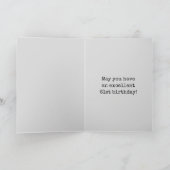 白熱［赤熱］光を放つオーラ不気味ルック「HAPPY 61st誕生日」 カード (内部)