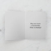 白熱［赤熱］光を放つオーラ不気味ルック「HAPPY 85誕生日」 カード (内部)