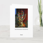 白熱［赤熱］光を放つクリスマスサボテン シーズンカード (裏面)