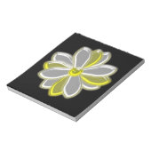 白熱［赤熱］光を放つデイジーフラワーメモ帳 ノートパッド (回転)