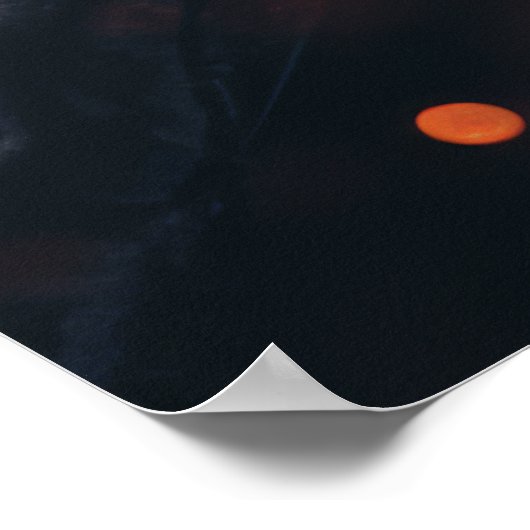 白熱［赤熱］光を放つハリケーン死の騎士 ポスター (角)