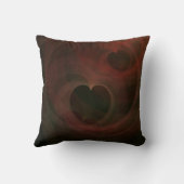 白熱［赤熱］光を放つハート クッション (裏面)