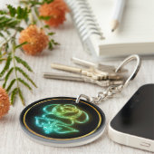 白熱［赤熱］光を放つバラキーチェーン キーホルダー (正面右)