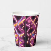 白熱［赤熱］光を放つパーティーリボン吹き流し誕生日パーティー 紙コップ (右)