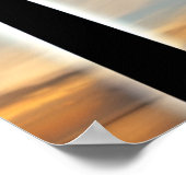 白熱［赤熱］光を放つビーチポスター ポスター (角)