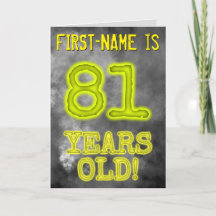 白熱［赤熱］光を放つ不気味Aura Look "81歳！" +名前