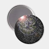 白熱［赤熱］光を放つ土 マグネット (正面/裏面)