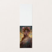 白熱［赤熱］光を放つ妖精の翼の背景 名刺 (外部フラット)