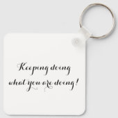 白熱［赤熱］光を放つ感動的太陽の引用文 キーホルダー (裏面)