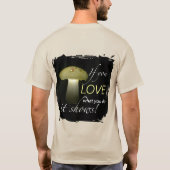 白熱［赤熱］光を放つ感動的太陽の引用文 Tシャツ (裏面)