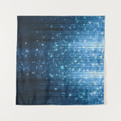 白熱［赤熱］光を放つ抽象芸術: Illuminated Background Art タペストリー (正面(横))