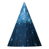 白熱［赤熱］光を放つ抽象芸術: Illuminated Background Art パーティーハット (裏面)