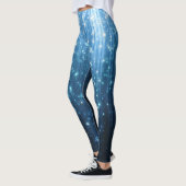 白熱［赤熱］光を放つ抽象芸術: Illuminated Background Art レギンス (左)