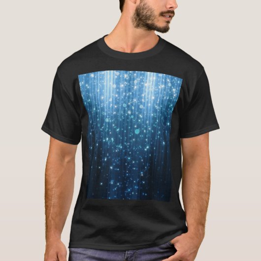 白熱［赤熱］光を放つ抽象芸術: Illuminated Background Art Tシャツ (正面)