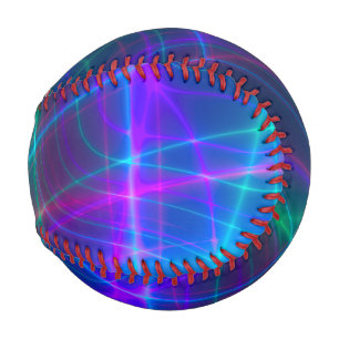 白熱［赤熱］光を放つ数々の色の光線 野球ボール