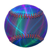 白熱［赤熱］光を放つ数々の色の光線 野球ボール (裏面)