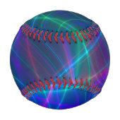 白熱［赤熱］光を放つ数々の色の光線 野球ボール (正面)