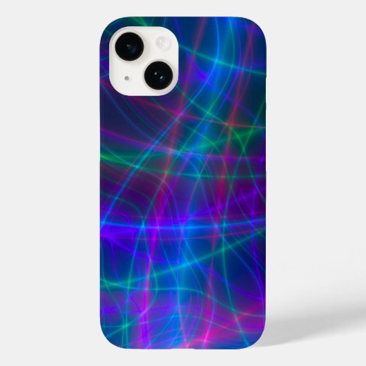 白熱［赤熱］光を放つ数々の色の光線 Case-Mate iPhoneケース (裏面)