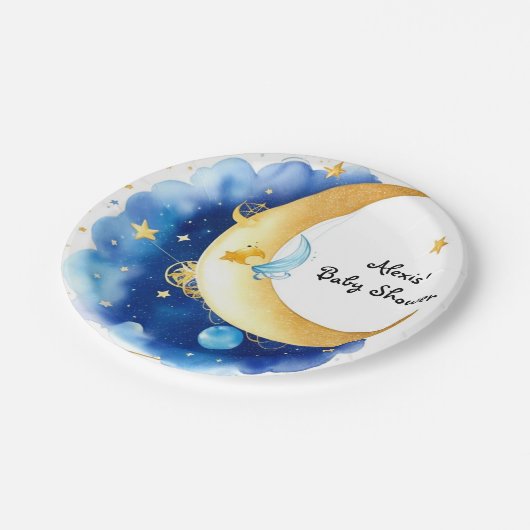 白熱［赤熱］光を放つ星の赤ちゃん ペーパープレート (アングル)