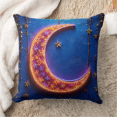 白熱［赤熱］光を放つ月 クッション (ブランケット)