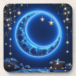 白熱［赤熱］光を放つ月 コースター