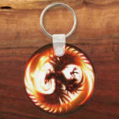白熱［赤熱］光を放つ火 キーホルダー (正面)