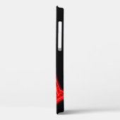 白熱［赤熱］光を放つ王冠の付いたネオン赤い文字A Case-Mate iPhoneケース (裏面 / 左)