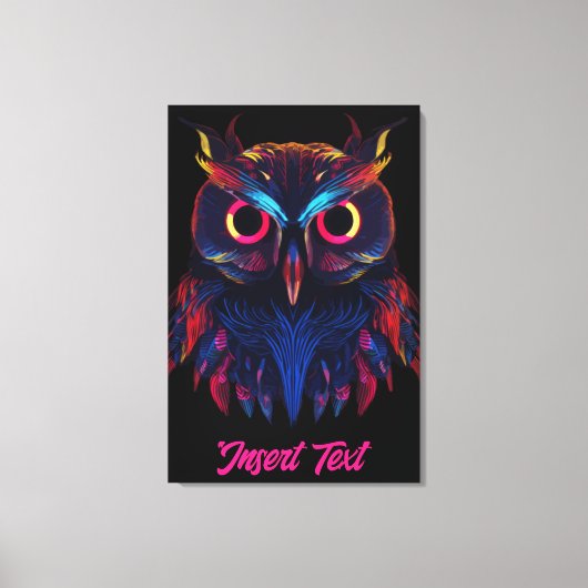 白熱［赤熱］光を放つ目 キャンバスプリント (正面)