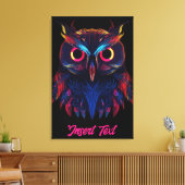 白熱［赤熱］光を放つ目 キャンバスプリント (インサイチュ (リビング))