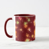 白熱［赤熱］光を放つ秋カラフルメ葉デー秋 マグカップ (左)