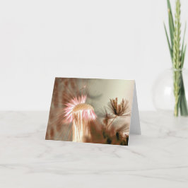 白熱［赤熱］光を放つ空白のサンキューカード サンキューカード