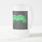 白熱［赤熱］光を放つ茸 フロストグラスビールジョッキ (正面右)