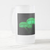 白熱［赤熱］光を放つ茸 フロストグラスビールジョッキ (正面左)