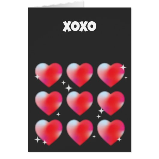 白熱［赤熱］光を放つ赤いハートバレンタインデー (正面)