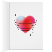 白熱［赤熱］光を放つ赤いハートバレンタインデー (内側 (右))