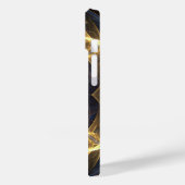 白熱［赤熱］光を放つ金ゴールドブルーフラクタルエネルギー電話ケース Case-Mate iPhoneケース (裏面 / 左)