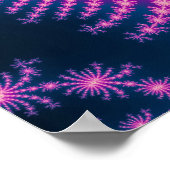 白熱［赤熱］光を放つ – フラクタルポスター ポスター (角)