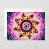 白熱［赤熱］光を放つ – フラクタル葉書 ポストカード (正面/裏面)