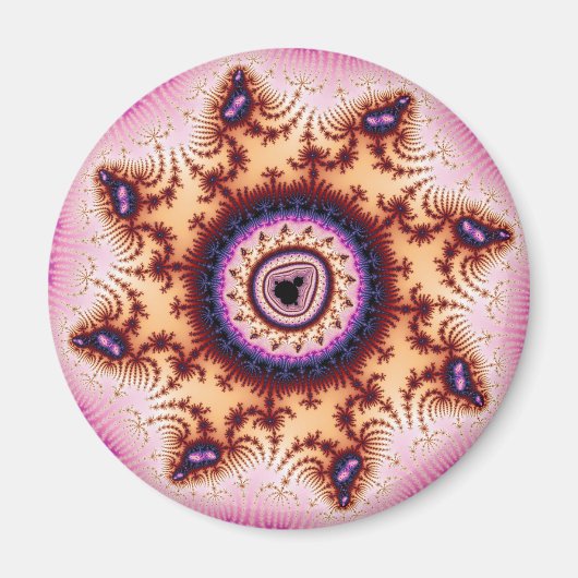 白熱［赤熱］光を放つ – フラクタル マグネット (正面)