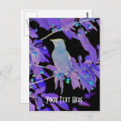 白熱［赤熱］光を放つBird On Branchカスタマイズ可能はがき ポストカード (正面/裏面)