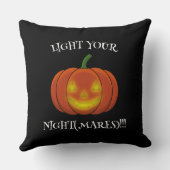 白熱［赤熱］光を放つJack-o'-Lantern -悪夢を点灯 クッション (裏面)