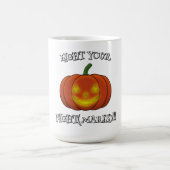 白熱［赤熱］光を放つJack-o'-Lantern -悪夢を点灯 コーヒーマグカップ (中央)
