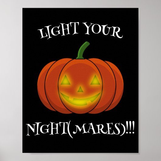 白熱［赤熱］光を放つJack-o'-Lantern -悪夢を点灯 ポスター (正面)